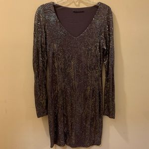 Long sleeve cocktail dress